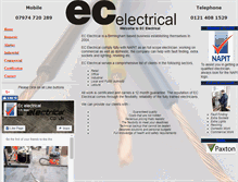 Tablet Screenshot of ecelectrical.co.uk